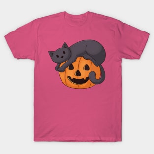 Cat on a Pumpkin T-Shirt